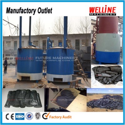 new design energy-saving wood charcoal carbonization making furnace