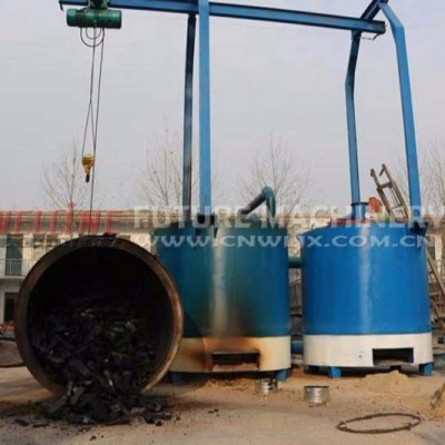 High quality carbonization furnace, charcoal making oven with low price