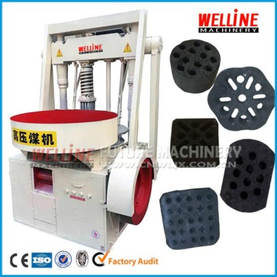 BBQ fuel coke machinery press briquette machine with various shapes